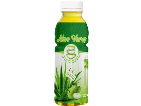 360ml Aloe Vera drink with pulp Green Apple flavor