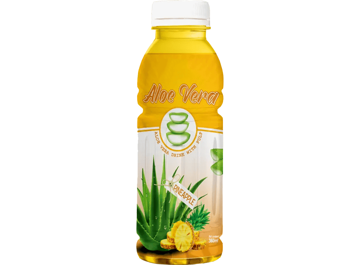 360ml Aloe Vera with Pulp Pineapple Flavor