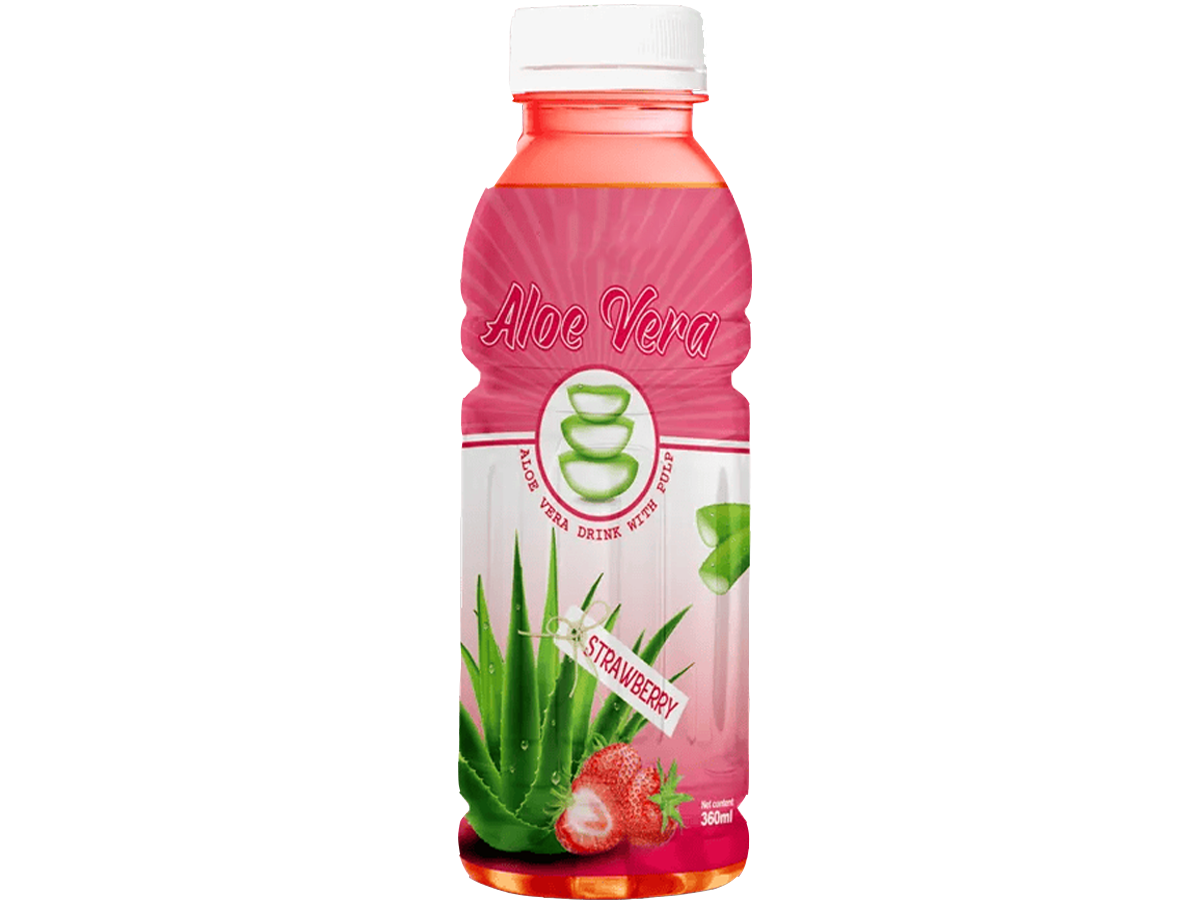 360ml Aloe Vera with Pulp Strawberry Flavor