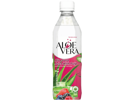 500ml Aloe Vera drink with pulp Berries flavor