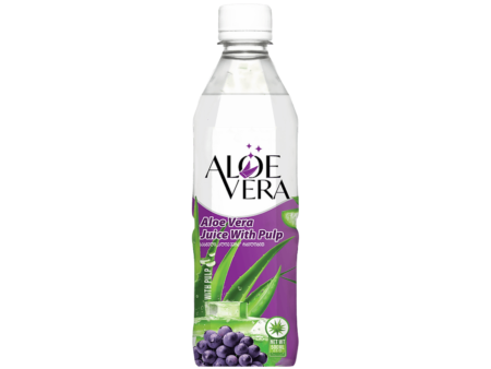 500ml Aloe Vera drink with pulp Grape flavor