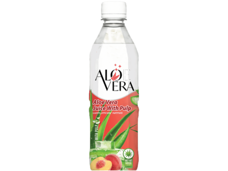 500ml Aloe Vera drink with pulp Peach flavor