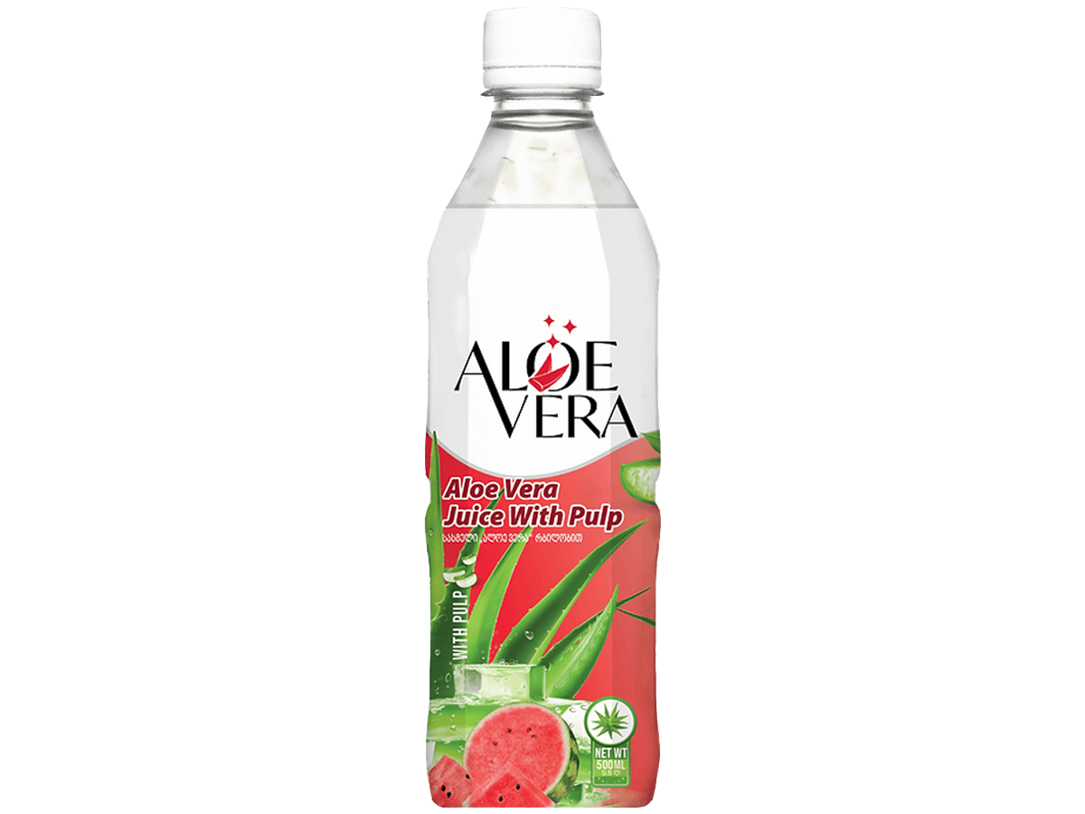 500ml Aloe Vera drink with pulp Watermelon flavor