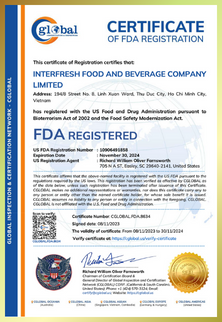 FDA Certificate